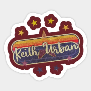 ElaCuteOfficeGirl, Office Girl Vintage Style Keith Urban Sticker